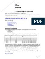 I Series Card Printer Software Revision 2.00: Readme Document For Windows 98se and Me