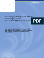 Pupil Grouping Strategies and Practices at Key Stage 2 and 3-Research Report