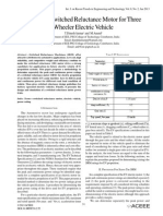 Design of Switched Reluctance Motor For Three Wheeler Electric Vehicle