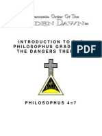 GOLDEN DAWN 4 7 Introduction To The Philosophus Grade and The Dangers Thereof