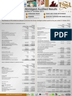 TSL Audited Results For FY Ended 31 Oct 13