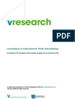 Youth Volunteering Innovations Report ICP 2008