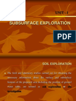 Unit 1 Sub Surface Exploration