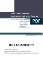 Null Constituents