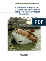 Ship's Lifeboats - Analysis of Accident Cause and Effect and Its Relationship To Seafarers' Hazard Perception