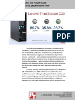 Workstation Heat, Sound, and Power Usage: Lenovo ThinkStation C30 vs. Dell Precision T5600