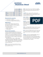 Austenitic High Temperature Grades Datasheet