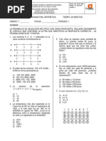 Evaluación Numeros Enteros