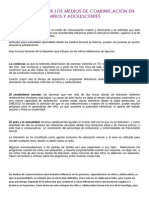 La Influencia de Los Medios de Comunicación en Niños y Adolescentes2