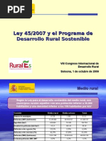 El Programa de Desarrollo Rural Sostenible (Ley 45/2007)