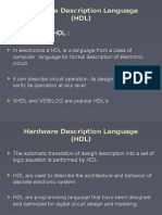 Hardware Description Language (HDL) Introduction To HDL