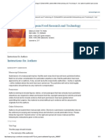 European Food Research and Technology A - Zeitschrift Für Lebensmittel-Untersuchung Und - Forschung A - Incl