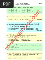 Mathematics VectorAlgebra MCQ