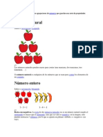 Los Conjuntos Numéricos Son Agrupaciones de Números Que Guardan Una Serie de Propiedades Estructurales