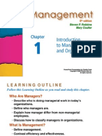 Introduction To Management and Organization