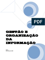 Gestão e Organização Da Informação