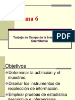 Trabajo de Campo de La Investigación Cuantitativa