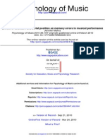 Serial Position and Structure