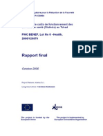 Projet D'appui Budgétaire Pour La Réduction de La Pauvreté PABRP 9/ACP/ CD/004 Etude Sur Le Coûts de Fonctionnement Des Services de Santé (Districts) Au Tchad