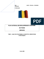 Plan National de Developpement Sanitaire Du Tchad 2009-2012 Tome 1: Analyse Situationnelle, Objectifs, Orientations Strategiques