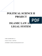 Islamic Law and Legal System