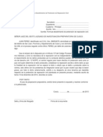 Modelo de Escrito Formulando Desistimiento de Pretensión de Reparación Civil