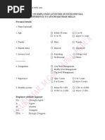 Employee Attitude Questionnaire