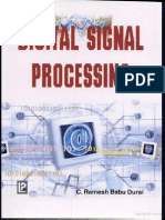 Digital Signal Processing by Ramesh Babu C Durai