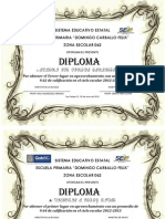 DIPLOMA Domingo Carballo