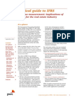 FV Measurements IFRS 13 For Real Estate Industry (PWC 2011)