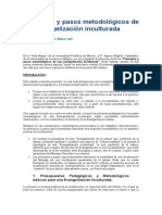 Principios y Pasos Metodológicos de Una Evangelización Inculturada