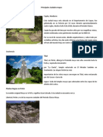 Principales Ciudades Mayas