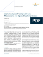 Work Analysis of Compliant Leg Mechanisms For Bipedal Walking Robots