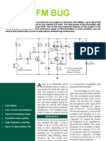 His Low-Cost Cordless Bug Can Transmit Voice Signals in FM