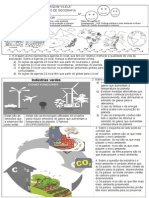 Prova de Geografia Agenda 21, Industria e Meio Ambiente, Etc