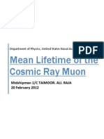 Mean Life Time of Cosmic Ray Muon