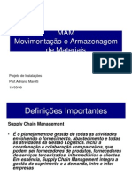 Movimentação e Armazenagem de Materiais