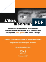 Propuesta Didactica Docentes Vos Discriminas