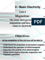 BEXS100 - Basic Electricity: Unit 4 "The Basic Laws Governing Magnetism and How They Relate To Electricity"