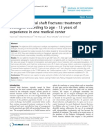 Pediatric Femoral Shaft Fractures: Treatment Strategies According To Age - 13 Years of Experience in One Medical Center