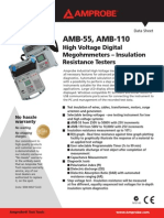 AMB-55, AMB-110: High Voltage Digital Megohmmeters - Insulation Resistance Testers