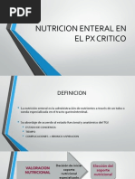 Nutricion Enteral en El PX Critico Uvm