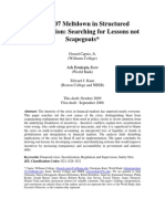 2007 Meltdown of Structured Finance