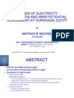 Renewable Energy. Wind Resource Assessment