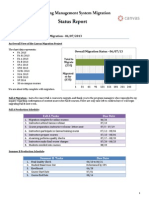 Canvas Migration Status Report: June 7, 2013
