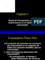 Capitulo 2, Recta Presupuestaria