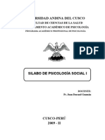 Psicologia Social I 2009-II