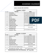 Academic Calender 2013-14