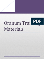 Oranum Training Materials 2013 April