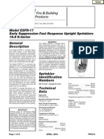 Model ESFR-17 Early Suppression Fast Response Upright Sprinklers 16.8 K-Factor